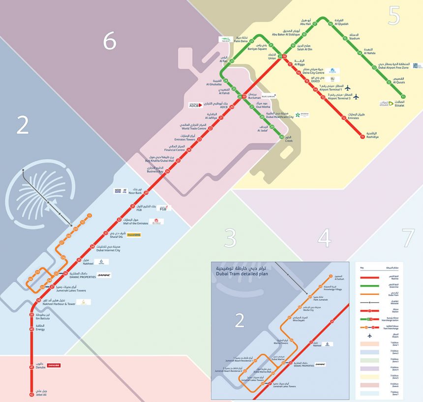 dubai-metro-map | Travelvui